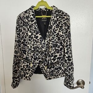 KARDASHIAN KOLLECTION animal  print blouse/jacket